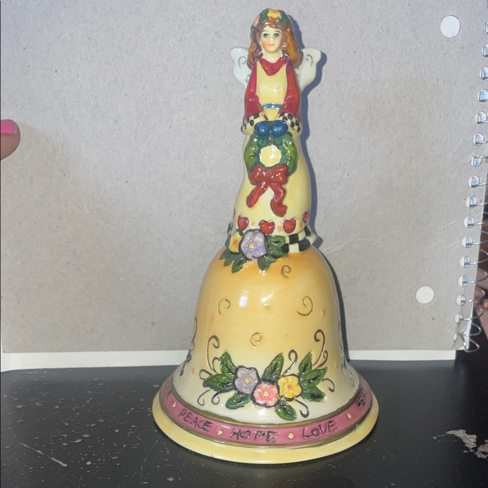 Christmas Angel Figurine Bell